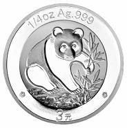 China Silber Panda Gedenkausgabe / Besonderausgabe: 25 Jahre Goldbarrenmünzen-Panda 2007, Satz / Set, 25 x 3 Yuan (1/4 oz)